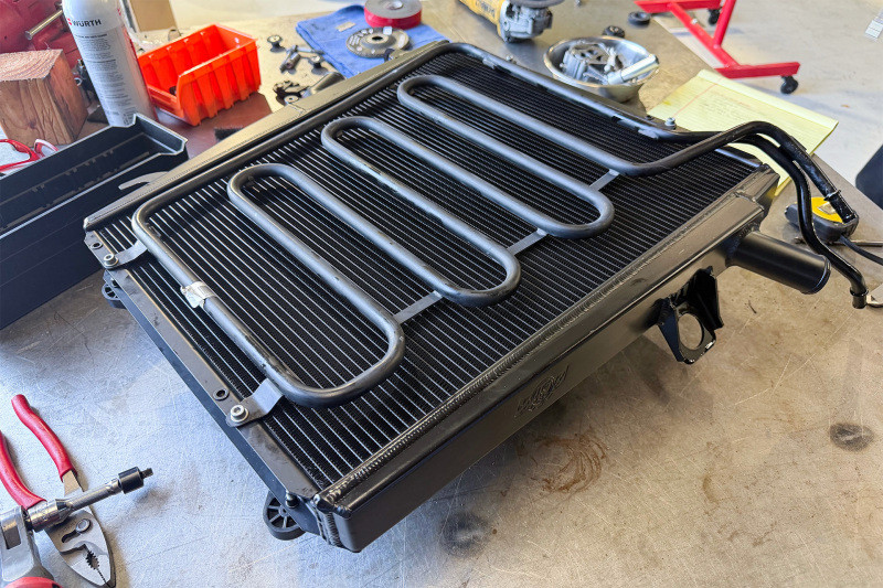 CSF 09-15 Ferrari 458 High Performance All Aluminum Radiator - Right - 7252 Photo - Mounted