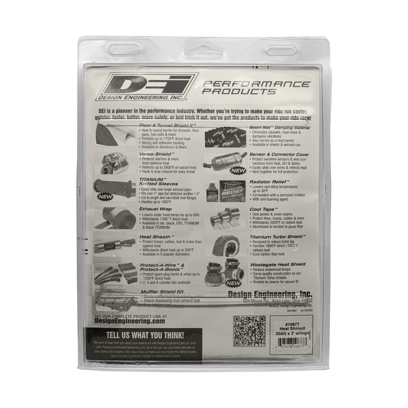 DEI Heat Shroud - 20AN x 36in - 10677 Photo - in package