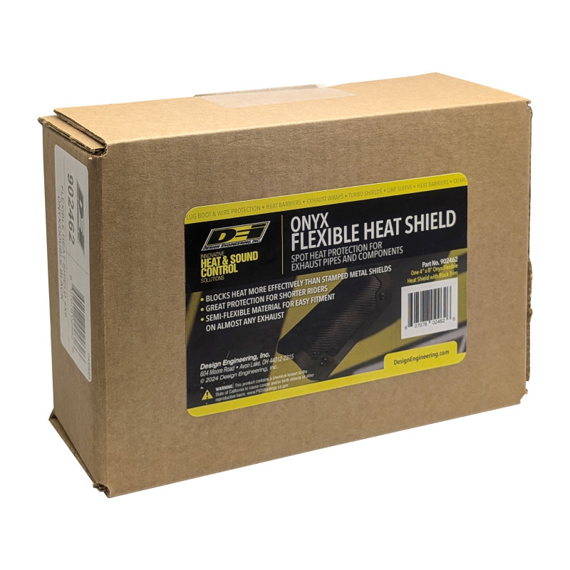 DEI Flexible Pipe Shield - 4in x 8in - Double Black - 902462 Photo - in package