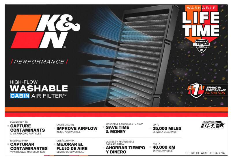 K&N Cabin Air Filter Cabin Air Filter 19-26 Suzuki Jimny - VF1020 Photo - in package