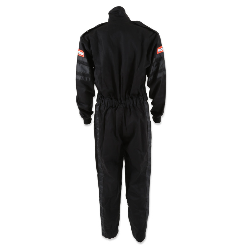 RaceQuip Black SFI-1 1-L Suit - Small - 110002RQP Photo - out of package