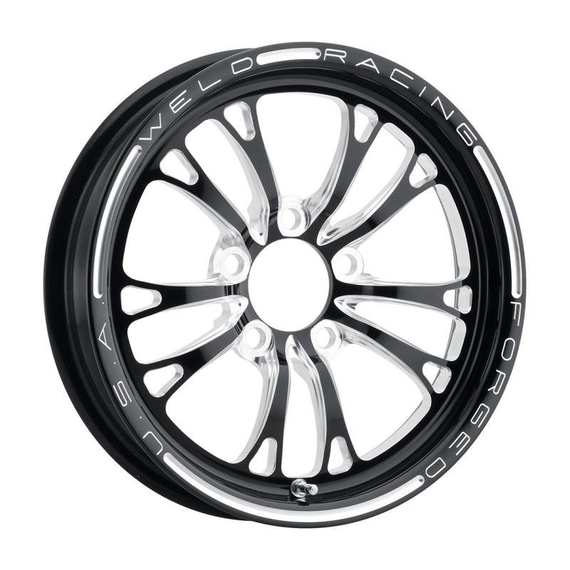 Weld V-Series Frontrunner 15x3.5 / 5x4.75 / 1.75 BS / 3.18 HB - Gloss Black Milled - Non-BL Wheel - 84C-15274-B Photo - Primary