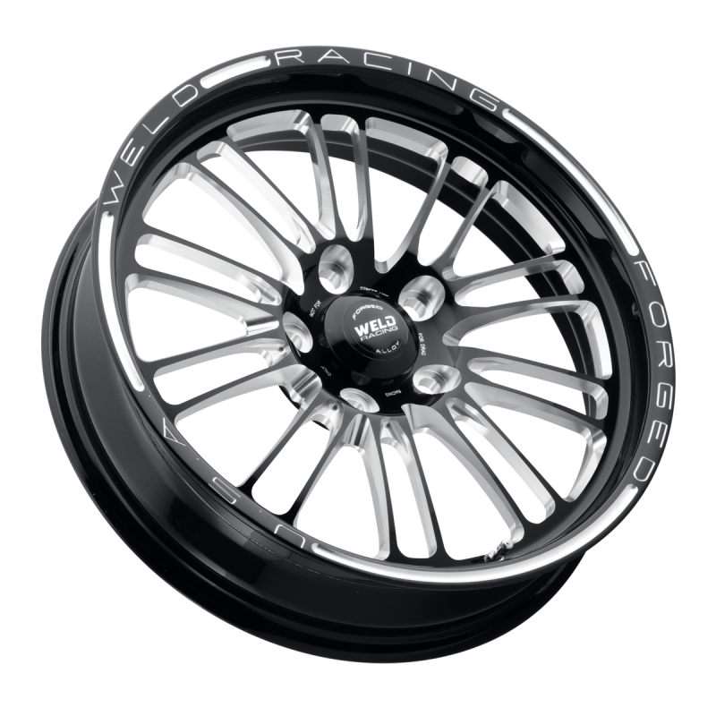 Weld RPM Frontrunner 15x3.5 / 5x4.5 / 1.75 BS / 3.18 HB - Gloss Black Milled - Non-BL Wheel - 85C-15204-B Photo - Close Up