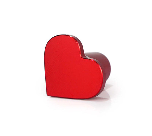 NRG Drift Button Heart Shape Lexus - Red - DB-H004RD Photo - Close Up