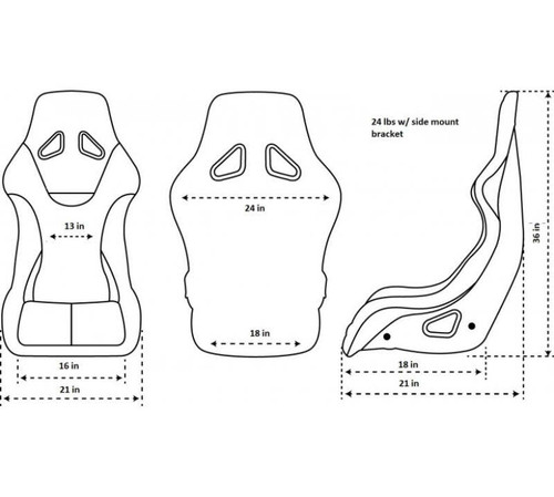 NRG FRP Bucket Seat ULTRA Edition W/ Grey Pearlized Back / Orange Microfiber Material - Large - FRP-302OR-ULTRA Photo - Primary
