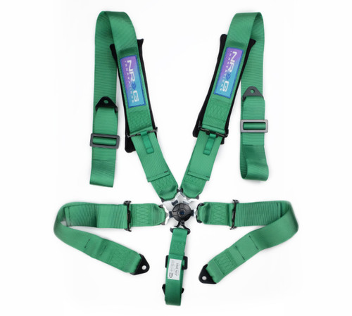 NRG 5PT 3in. Seat Belt Harness / Cam Lock - Green - SBH-B6PCGN Photo - Primary