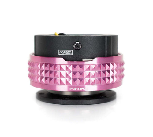 NRG Quick Release Kit - Pyramid Edition - Black Body / Pink Pyramid Ring - SRK-210BK-PK Photo - Close Up