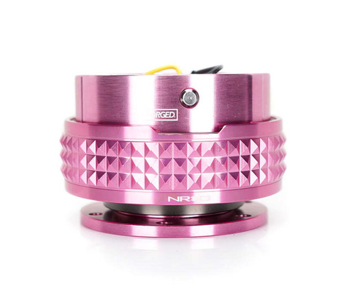 NRG Quick Release Kit - Pyramid Edition - Pink Body / Pink Pyramid Ring - SRK-210PK-PK Photo - Close Up