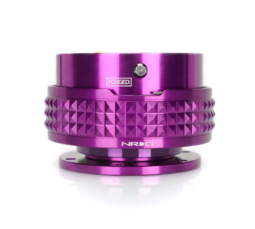 NRG Quick Release Kit - Pyramid Edition - Purple Body / Purple Pyramid Ring - SRK-210PP-PP Photo - Close Up