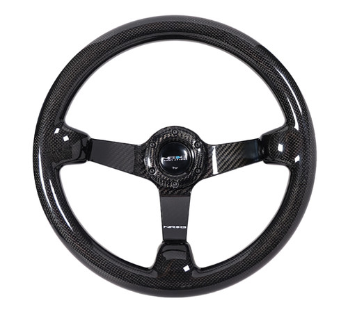 NRG Carbon Fiber Steering Wheel (350mm) Deep Dish - Full Carbon - ST-036CF-1 Photo - Primary