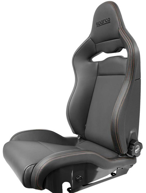 Sparco Seat SPX Special Edition Black/Grey w/ Gloss Carbon Shell - Left - 00974ZGLNRGRSX Photo - Primary