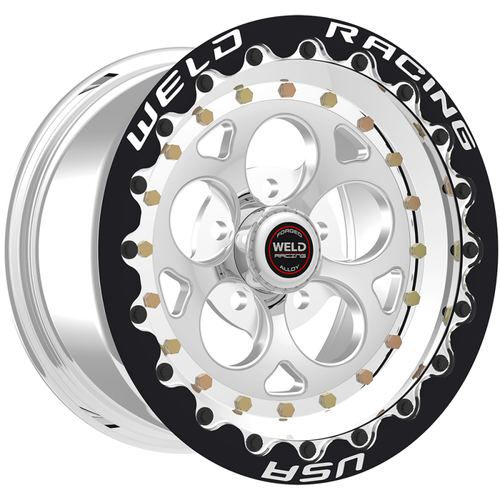 Weld Magnum III 15x10 / 5x4.5 BP / 3.5in. BS Black Wheel - Black Single Beadlock MT - 792B510206F Photo - Close Up