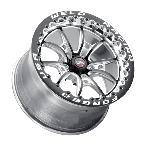 Weld RT-S S80 15x10 / 5x115 BP / 6.5in BS Black Wheel - Black Single Beadlock MT - 80MB510W65F Photo - Close Up