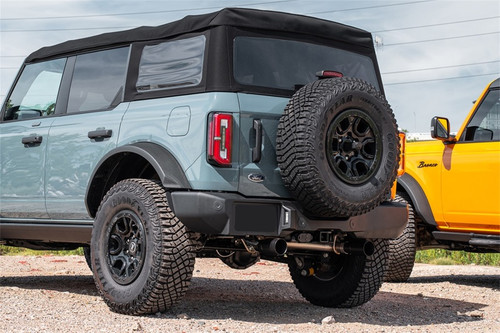 Corsa 21-22 Ford Bronco 2.3L 4-Door 2.75in Cat-Back Dual Rear Exhaust w/4in Straight-Cut Polish Tips - 21206 Photo - Mounted