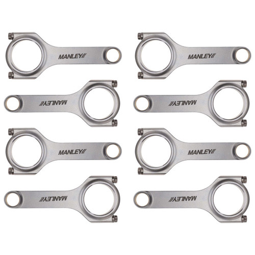 Manley Chrysler LS1 H Beam Connecting Rod Set  ARP 2000 3/8in w/ .927in Bushed Wrist Pins (Set of 8) - 14033-8 User 3