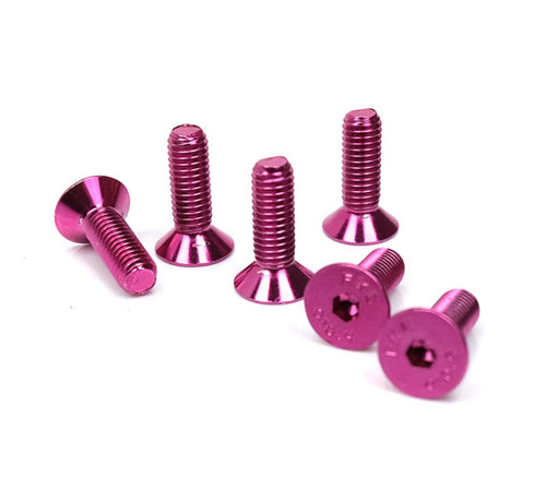 NRG Steering Wheel Screw Kit Upgrade Pink Conical - SWS-100PK Photo - Primary