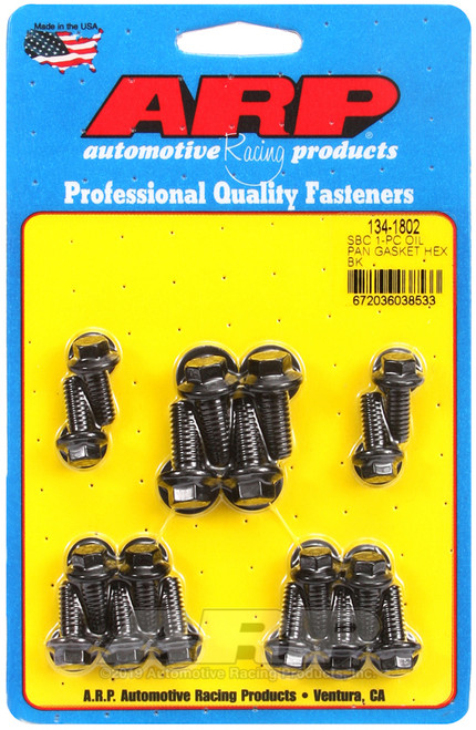 ARP SB Chevy 1-pc Oil Pan Gasket Hex Bolt Kit - 134-1802 Photo - Primary