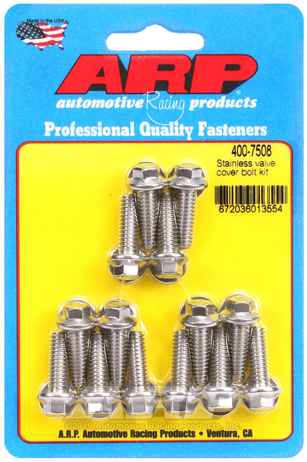 ARP Valve Cover Stainless Steel 1/4in x 20 Hex Bolt Kit (14/pkg) - 400-7508 Photo - Primary