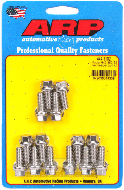 ARP Mopar 340-360 SS Hex Header Bolt Kit - 444-1102 Photo - Primary