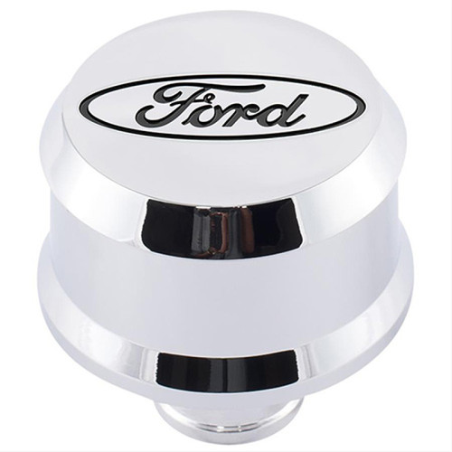 Ford Racing Slant Edge Breather - Chrome - 302-439 User 1