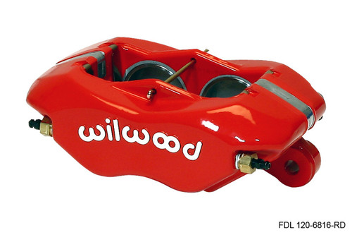 Wilwood Caliper-Forged Dynalite-Red 1.75in Pistons .81in Disc - 120-6816-RD Photo - Primary