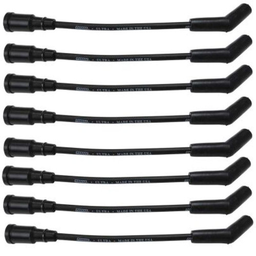 Moroso Ford 7.3L Godzilla 135 Deg Boots 8mm Unsleeved Ultra Ignition Wire Set -  Black - 51076 User 1