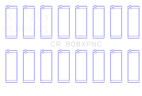King GM 369-502 Gen IV / V / VI Big Block Chevy Rod Bearing Set - CR808XPNCSTDX Photo - Primary