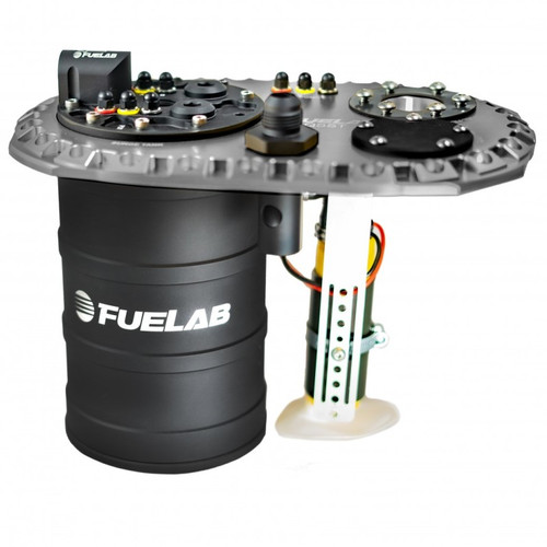 Fuelab Quick Service Surge Tank w/Bosch Lift Pump & Twin Screw 500LPH Brushless Pump - Titanium - 62712-4 User 1