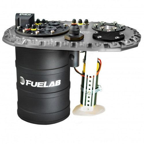 Fuelab Quick Service Surge Tank w/49614 Lift Pump & Dual 500LPH Brushed Pumps w/Controller -Titanium - 62713-3 User 1