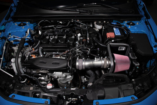 K&N 2022 Honda Civic 1.5L Turbo L4 Silver Typhoon Intake - 69-1509TC Photo - Mounted