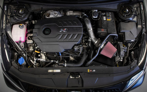 K&N 2022 Hyundai Elantra N 2.0L L4 Silver Typhoon Intake - 69-5329TC Photo - Mounted