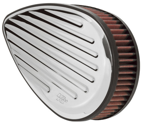 K&N H/D Sportster Filter Kit Teardrop Grooved Intake System - RK-3914 Photo - Primary
