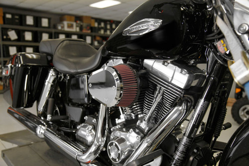 K&N Street Metal Intake System - Flare Lg Capacity Intake System-Harley Davidson - RK-3932X Photo - Mounted