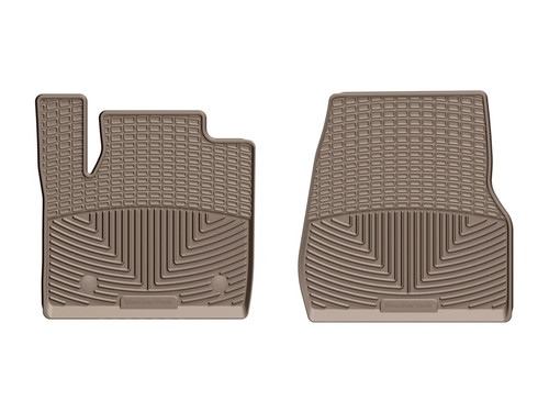 WeatherTech 2017+ Ford F-250/F-350/F-450/F-550 Front Rubber Mats - Tan - W407TN Photo - Primary