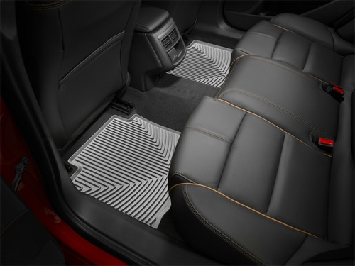WeatherTech 2017+ Mercedes-Benz E-Class Rear Rubber Mats - Grey - W432GR Photo - Mounted