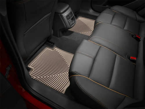 WeatherTech 2017+ Mercedes-Benz E-Class Rear Rubber Mats - Tan - W432TN Photo - Mounted