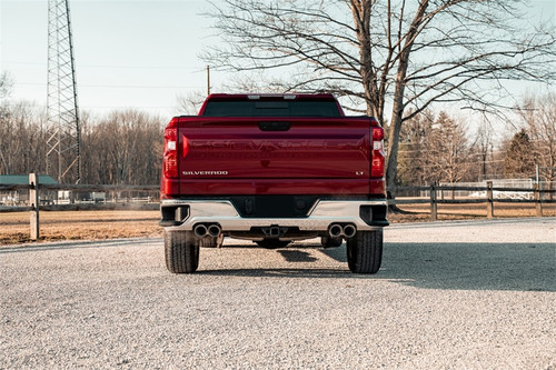 Corsa 19-23 Chevrolet Silverado 1500 5.3L 147.5in Wheel Base Cat-Back Dual Rear 4in Polish Tips - 21199 Photo - Mounted