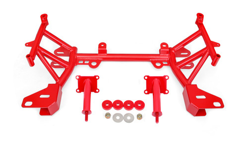 BMR 93-02 4th Gen F-Body K-member Low Mount Turbo LS1 Motor Mounts Standard Rack Mounts - Red - KM344R Photo - Primary