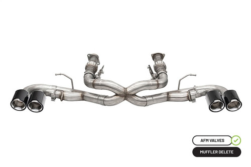 Corsa 20-23 Chevrolet Corvette C8 RWD 3in Xtreme Cat-Back Exhaust w/4.5in Carbon Fiber Polished Tips - 21102CF Photo - Primary