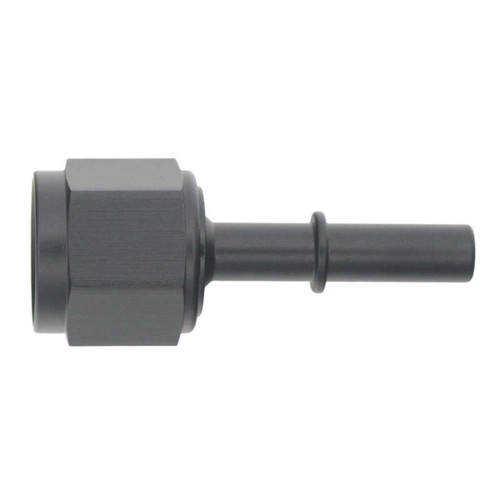 DeatschWerks 8AN Female Flare Swivel to 5/16in Male EFI Quick Disconnect - Anodized Matte Black - 6-02-0132-B Photo - Primary