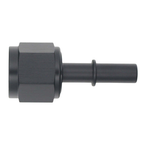 DeatschWerks 10AN Female Flare Swivel to 3/8in Male EFI Quick Disconnect - Anodized Matte Black - 6-02-0135-B Photo - Primary