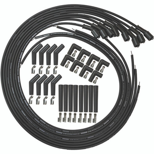 Moroso GM LS/LT 8.5mm Ultra 40 Universal Wire Set - Black w/90/135/Straight Plug Ends - 73749 User 1