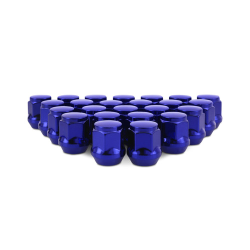 Mishimoto Steel Acorn Lug Nuts M12 x 1.5 - 24pc Set - Blue - MMLG-AC1215-24BL User 1
