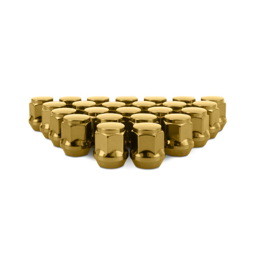 Mishimoto Steel Acorn Lug Nuts M12 x 1.5 - 24pc Set - Gold - MMLG-AC1215-24GD User 1