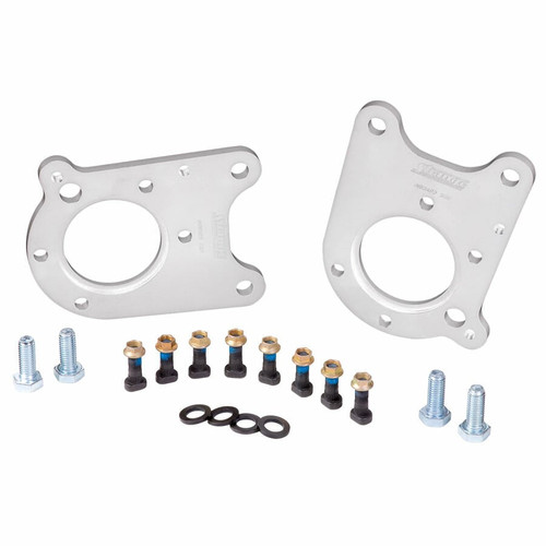 13-14 Mustang GT500 Brake Adapter Kit Adapts GT500 Brakes to Late Big Ford Ends For Use with Tapered Axle Bearings