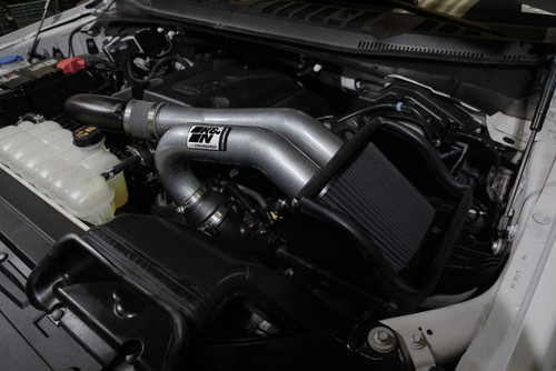 K&N 15-23 Ford F-150 (Incl. Raptor) 2.7L/3.5L V6 Performance Air Intake System - 30-2617KC Photo - Mounted