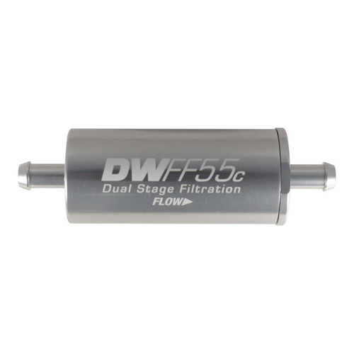 DeatschWerks 5/16in 10 Micron 55mm In-Line Fuel Filter Kit - 8-03-55C-010K Photo - Primary