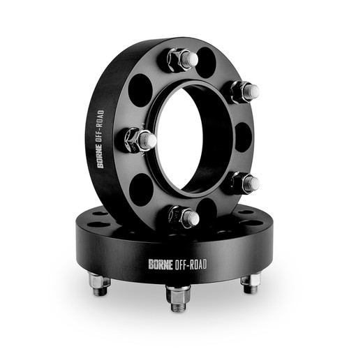Mishimoto Borne Off-Road Wheel Spacers 5x150 110.1 38.1 M14 Black - BNWS-010-381BK Photo - Primary