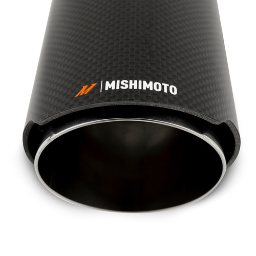 Mishimoto Carbon Fiber Muffler Tip 3in Inlet 4in Outlet Polished - MMEXH-TIP-CF3P User 1