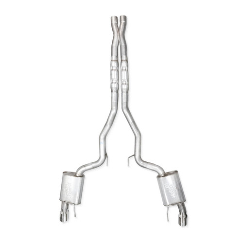 Stainless Works 2024 Mustang GT Catback Dual Tips Legend Sound X-Pipe Performance Connect Exhaust - M24CBXPCL Photo - out of package